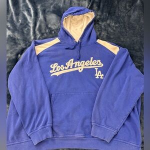 Los Angeles Dodgers 2XL Blue Vintage Hoodie
